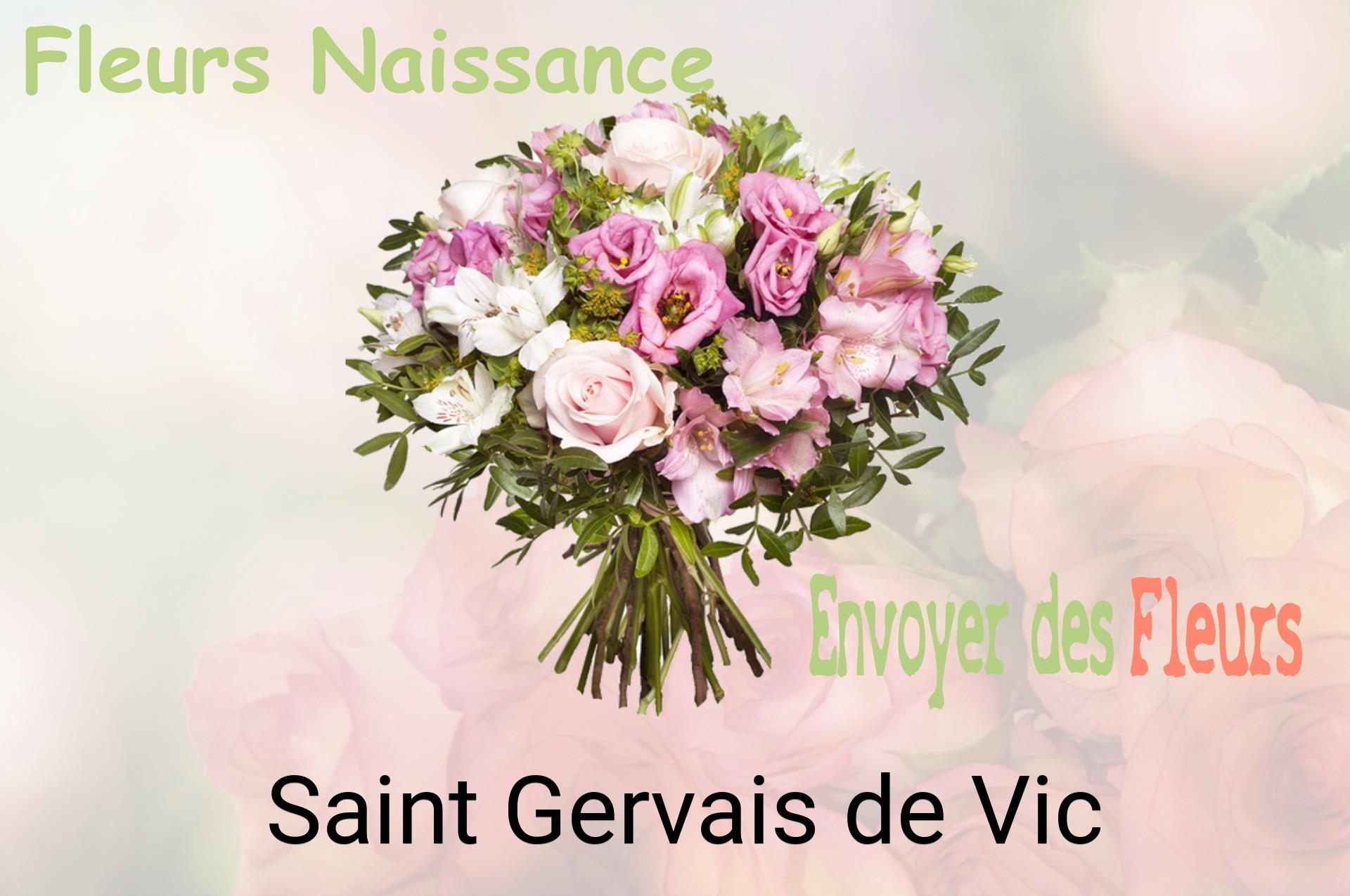 Bouquet de fleurs de naissance livré à Saint-Gervais-de-Vic